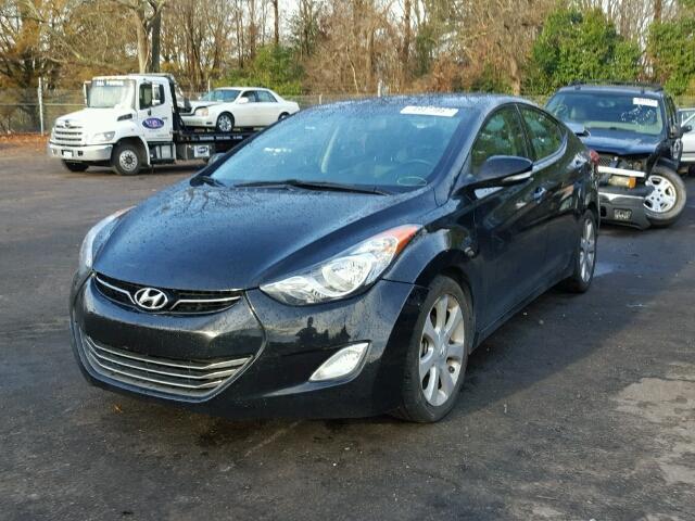 5NPDH4AE5DH281099 - 2013 HYUNDAI ELANTRA GL BLACK photo 2