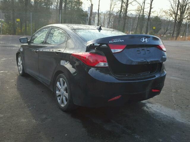 5NPDH4AE5DH281099 - 2013 HYUNDAI ELANTRA GL BLACK photo 3