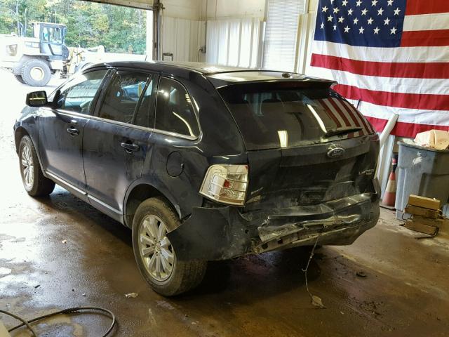 2FMDK49C18BB31119 - 2008 FORD EDGE BLUE photo 3