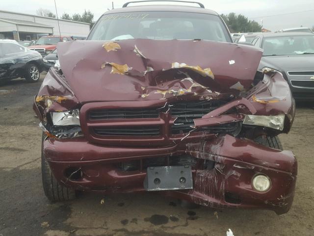 1B4HS28N41F572063 - 2001 DODGE DURANGO BURGUNDY photo 9