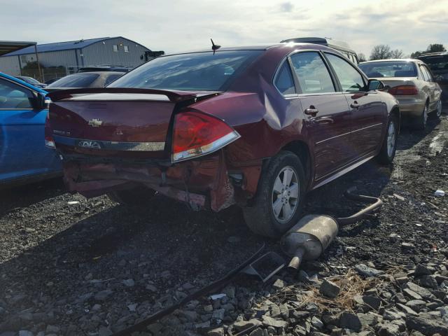 2G1WB5EN5A1138976 - 2010 CHEVROLET IMPALA LT RED photo 4