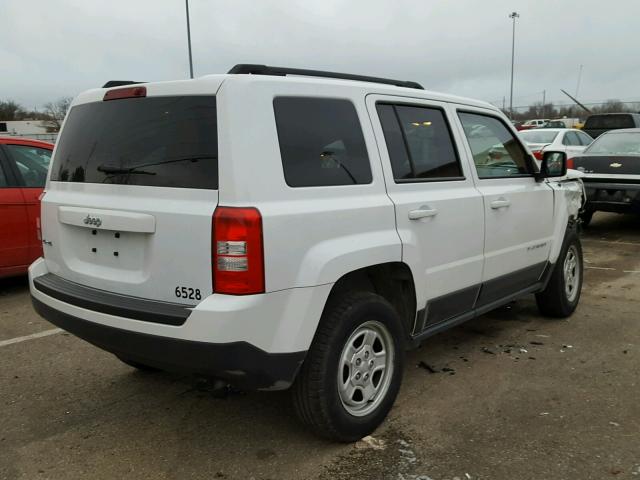 1C4NJRBB1ED880664 - 2014 JEEP PATRIOT SP WHITE photo 4