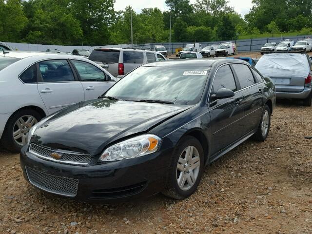 2G1WG5E33D1246856 - 2013 CHEVROLET IMPALA LT BLACK photo 2