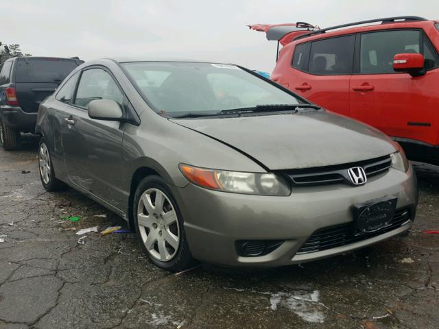 2HGFG12667H517596 - 2007 HONDA CIVIC LX GRAY photo 1