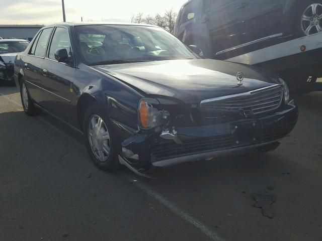 1G6KD54Y35U256212 - 2005 CADILLAC DEVILLE BLUE photo 1