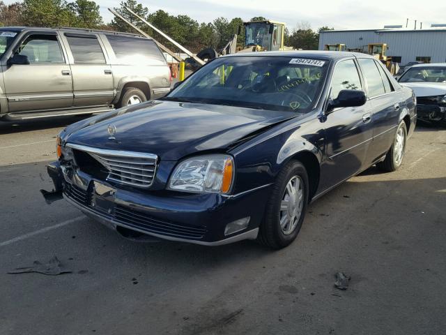 1G6KD54Y35U256212 - 2005 CADILLAC DEVILLE BLUE photo 2