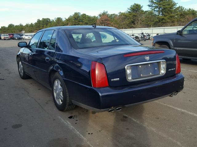 1G6KD54Y35U256212 - 2005 CADILLAC DEVILLE BLUE photo 3