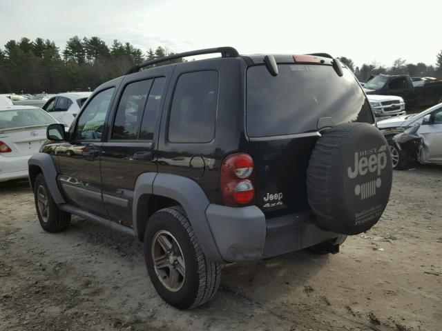 1J4GL48K65W569131 - 2005 JEEP LIBERTY SP BLACK photo 3