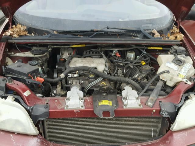 1GNDX03E11D251955 - 2001 CHEVROLET VENTURE MAROON photo 7