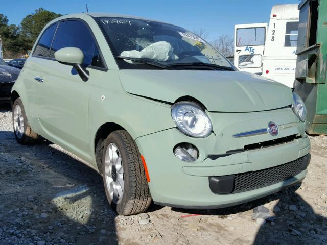 3C3CFFAR4ET293945 - 2014 FIAT 500 POP GREEN photo 1