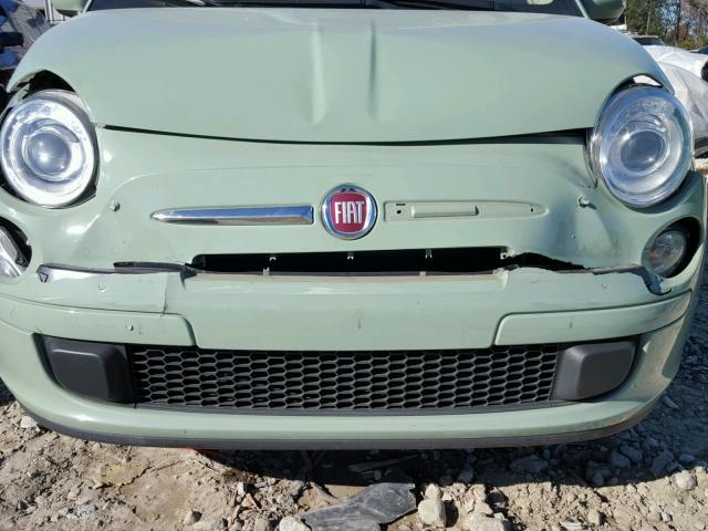 3C3CFFAR4ET293945 - 2014 FIAT 500 POP GREEN photo 9