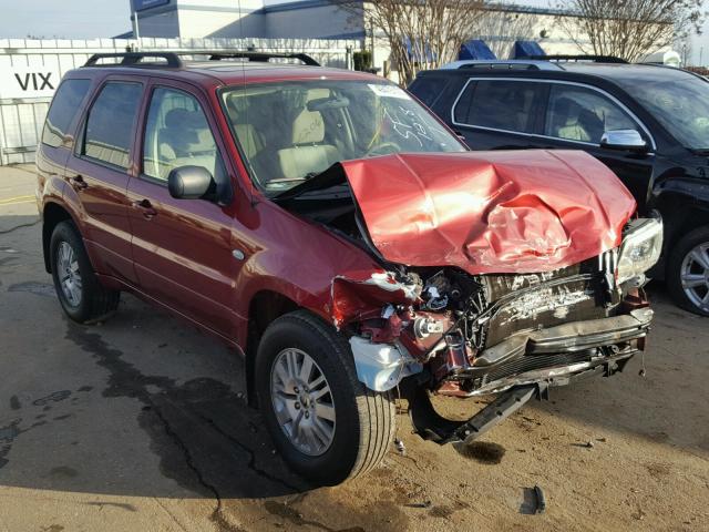 4M2YU57166DJ00652 - 2006 MERCURY MARINER BURGUNDY photo 1