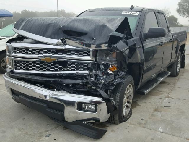 1GCRCREH5EZ412614 - 2014 CHEVROLET SILVERADO BLACK photo 2