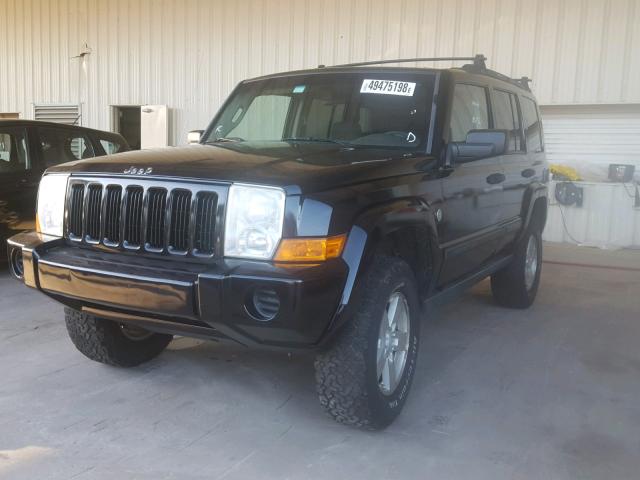 1J8HG48N76C231452 - 2006 JEEP COMMANDER BLACK photo 2