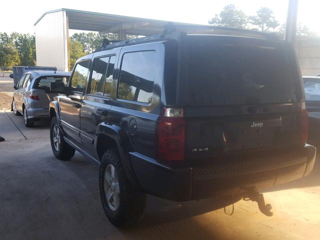 1J8HG48N76C231452 - 2006 JEEP COMMANDER BLACK photo 3