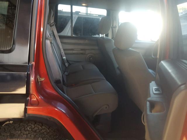 1J8HG48N76C231452 - 2006 JEEP COMMANDER BLACK photo 6