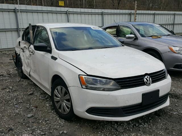 3VW2K7AJ9BM058558 - 2011 VOLKSWAGEN JETTA BASE WHITE photo 1