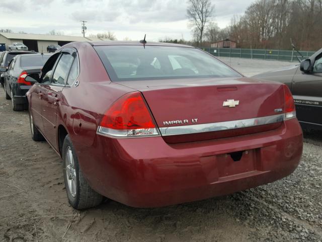 2G1WT58K079369423 - 2007 CHEVROLET IMPALA LT MAROON photo 3