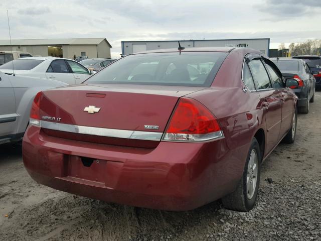 2G1WT58K079369423 - 2007 CHEVROLET IMPALA LT MAROON photo 4