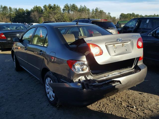 2T1BR32E87C789829 - 2007 TOYOTA COROLLA CE GRAY photo 3