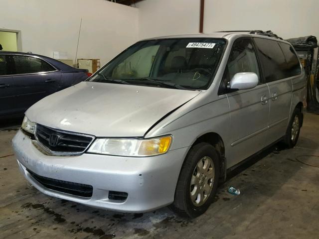 5FNRL18932B055862 - 2002 HONDA ODYSSEY EX SILVER photo 2