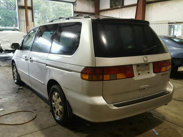 5FNRL18932B055862 - 2002 HONDA ODYSSEY EX SILVER photo 3