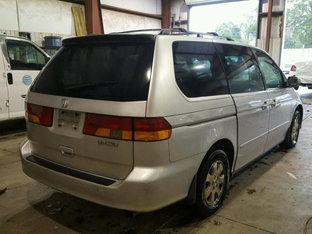 5FNRL18932B055862 - 2002 HONDA ODYSSEY EX SILVER photo 4