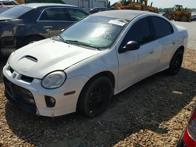 1B3ES66S55D283802 - 2005 DODGE NEON SRT-4 WHITE photo 2