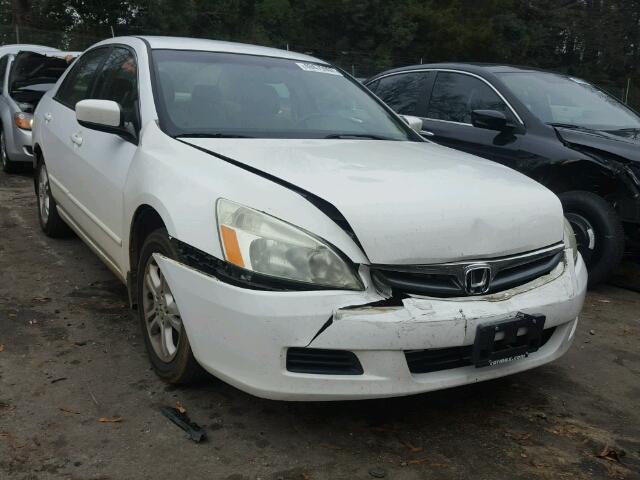 1HGCM56317A174889 - 2007 HONDA ACCORD SE WHITE photo 1