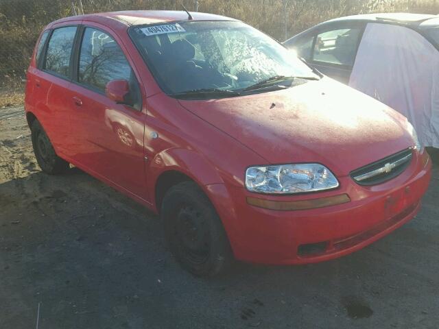 KL1TD66698B261425 - 2008 CHEVROLET AVEO BASE RED photo 1