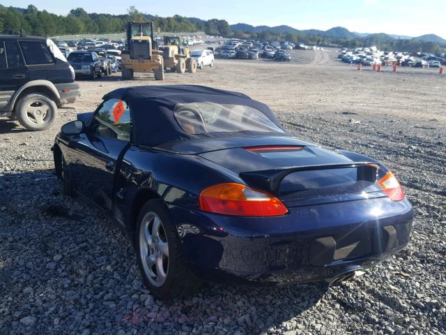 WP0CB29871U665399 - 2001 PORSCHE BOXSTER S BLUE photo 3