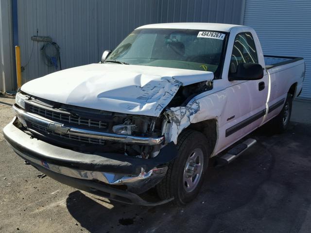 1GCEK14WXYE207692 - 2000 CHEVROLET SILVERADO WHITE photo 2