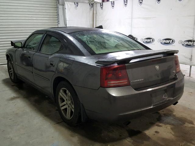 2B3LA53H26H305482 - 2006 DODGE CHARGER R/ GRAY photo 3