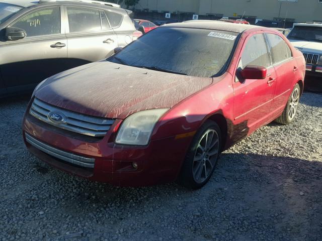 3FAHP08108R251551 - 2008 FORD FUSION SEL RED photo 2