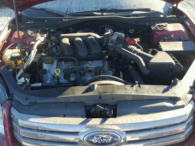 3FAHP08108R251551 - 2008 FORD FUSION SEL RED photo 7