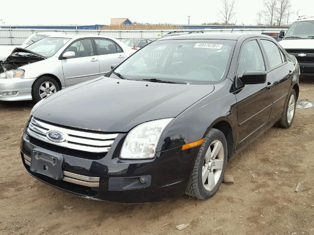 3FAHP07Z08R133653 - 2008 FORD FUSION SE BLACK photo 2