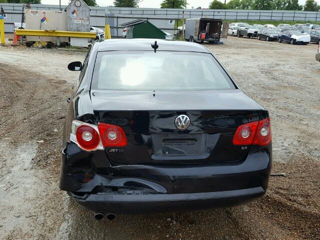 3VWJF71KX7M013953 - 2007 VOLKSWAGEN JETTA 2.5 BLACK photo 9