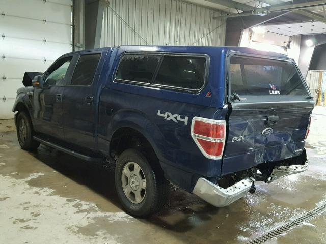 1FTFW1EF0CFA27972 - 2012 FORD F150 SUPER BLUE photo 3