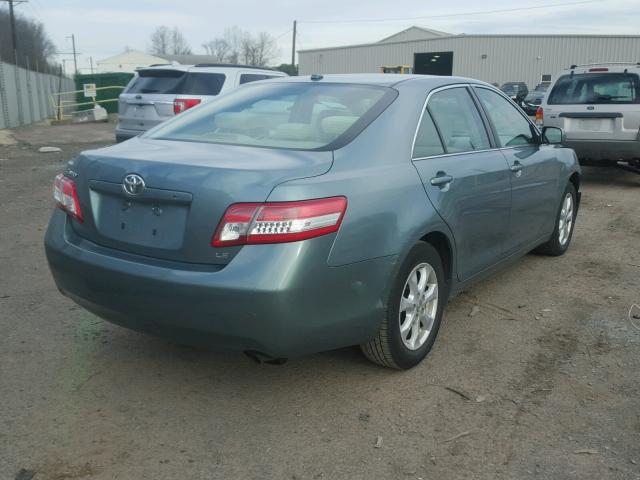 4T1BF3EK8BU634277 - 2011 TOYOTA CAMRY BASE GREEN photo 4