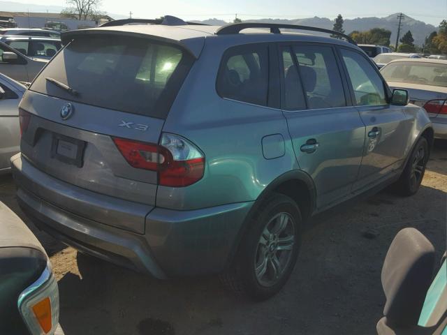 WBXPA93456WD29299 - 2006 BMW X3 3.0I BLUE photo 4