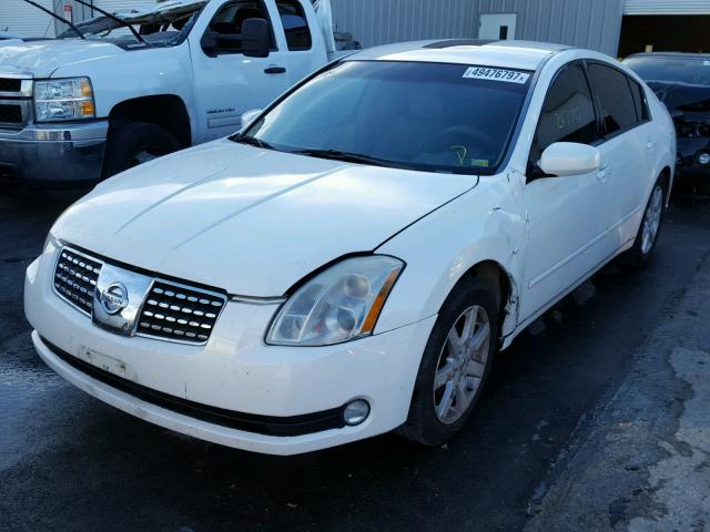 1N4BA41E44C802701 - 2004 NISSAN MAXIMA SE WHITE photo 2