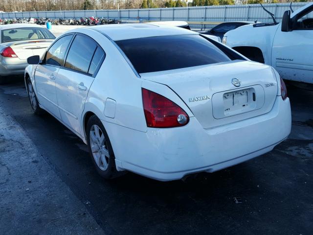 1N4BA41E44C802701 - 2004 NISSAN MAXIMA SE WHITE photo 3