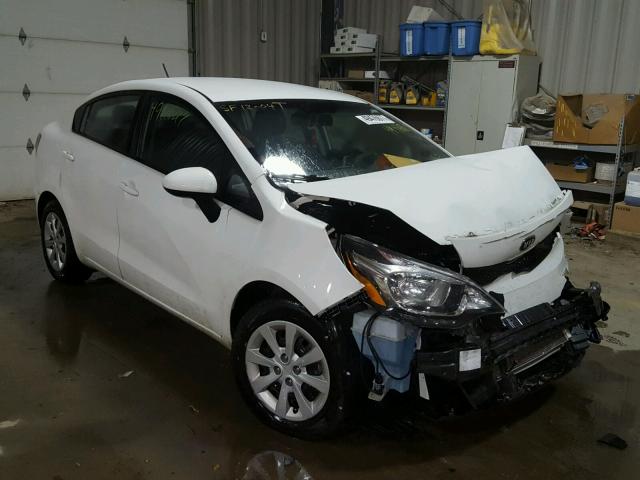 KNADM4A37G6600802 - 2016 KIA RIO LX WHITE photo 1