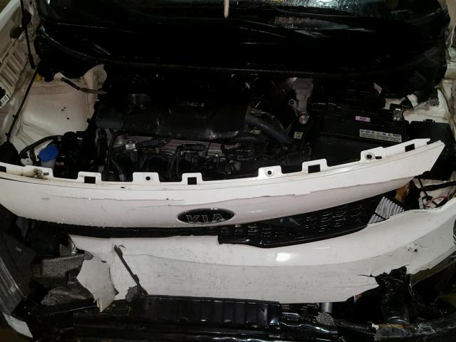 KNADM4A37G6600802 - 2016 KIA RIO LX WHITE photo 7