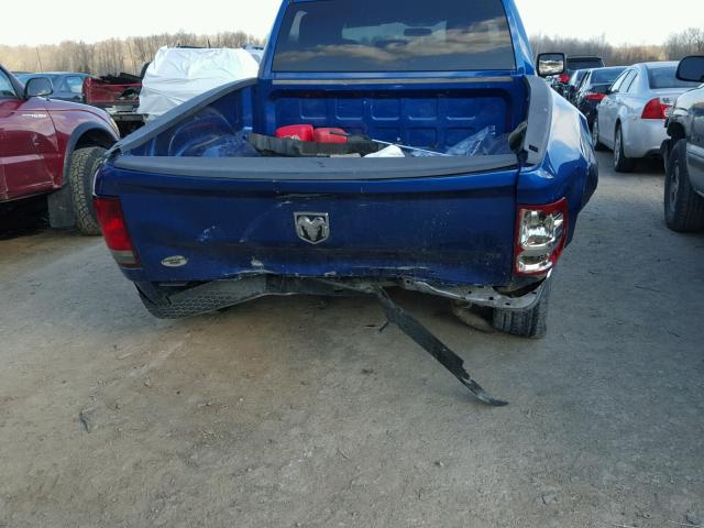 1D7RB1GK9BS515218 - 2011 DODGE RAM 1500 BLUE photo 9