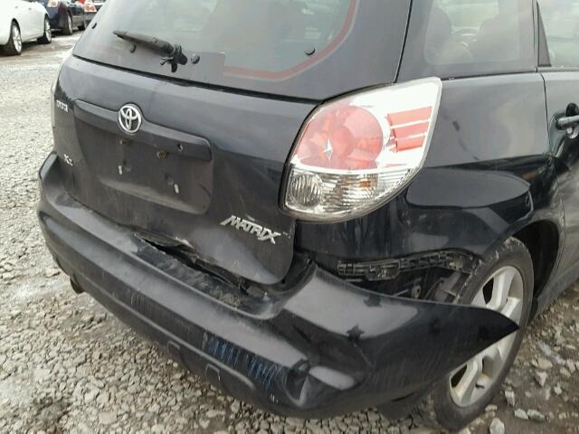 2T1KR32E98C689241 - 2008 TOYOTA COROLLA MA BLACK photo 9