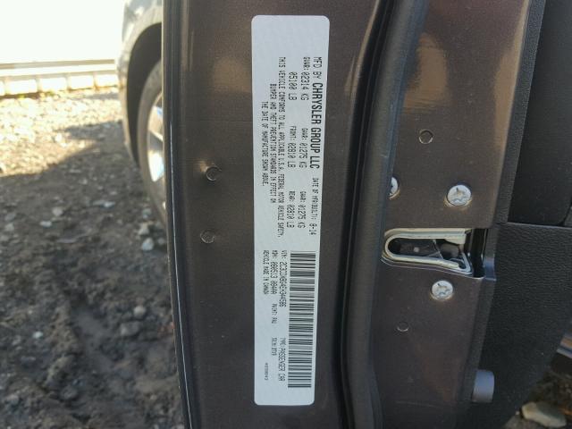 2C3CDXBG4EH344586 - 2014 DODGE CHARGER SE GRAY photo 10