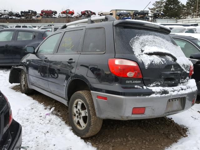 JA4LZ31F26U030295 - 2006 MITSUBISHI OUTLANDER BLACK photo 3