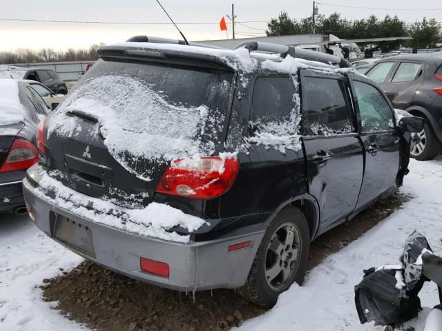 JA4LZ31F26U030295 - 2006 MITSUBISHI OUTLANDER BLACK photo 4