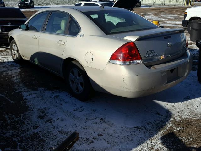 2G1WT58K581195882 - 2008 CHEVROLET IMPALA LT TAN photo 3